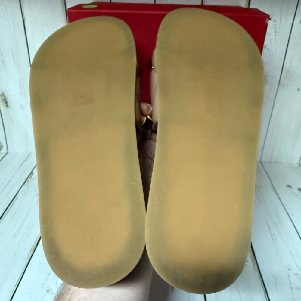 Valentino Garavani Nappa Roman Stud Platform Slide Sandals Sz 40.5 / 10.5 - Picture 14 of 14